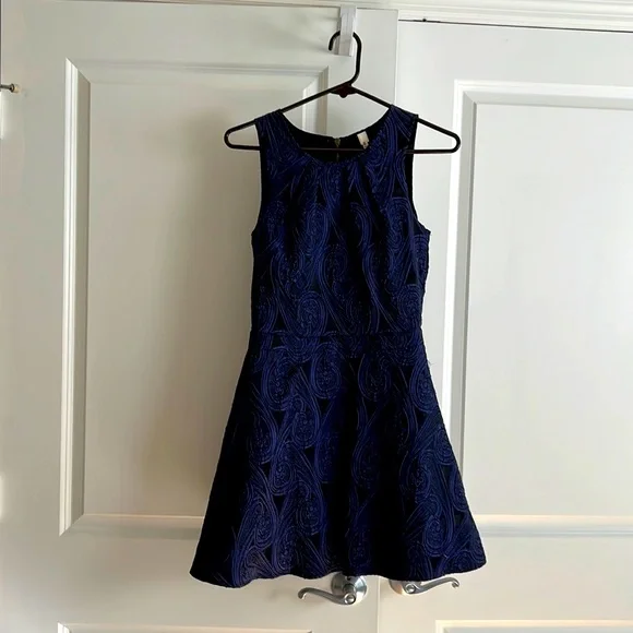 Miami Dresses | 2010s Art Deco Style Dress With Open Back. | Color: Black/Purple | Size: S | Maggiehaggie's Closet